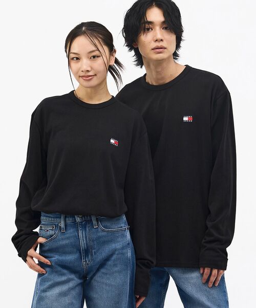 TOMMY JEANS（トミー・ジーンズ） tシャツ レギュラーバッジロング 