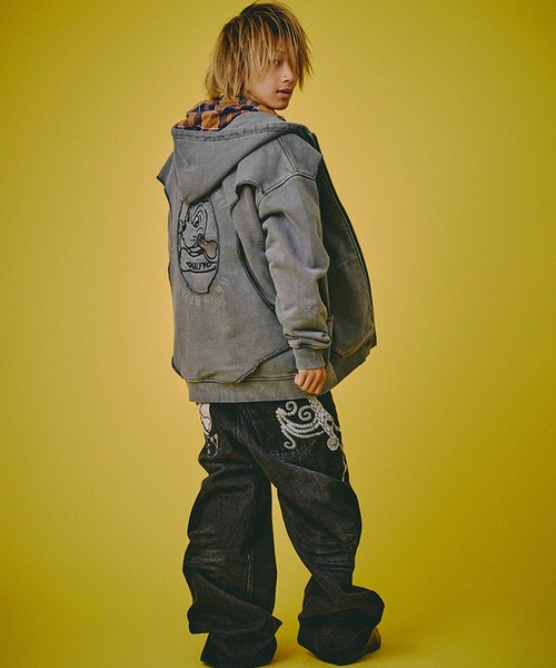 GALFY（ガルフィー） パーカー 「GALFY/ガルフィー」穴の向こうにわん