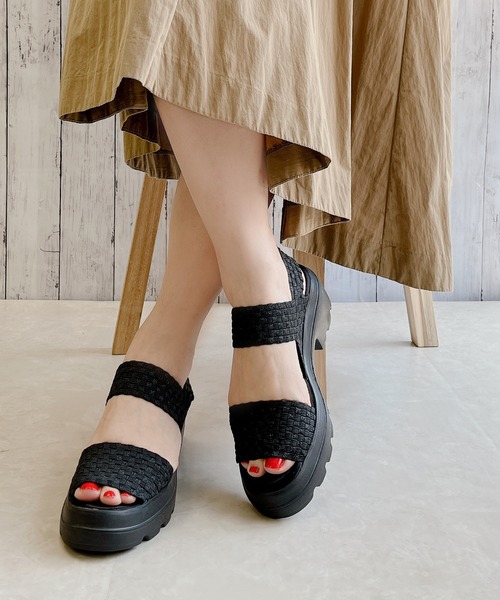 「Gomu 56」 ヒールサンダル M シルバー レディース_画像4