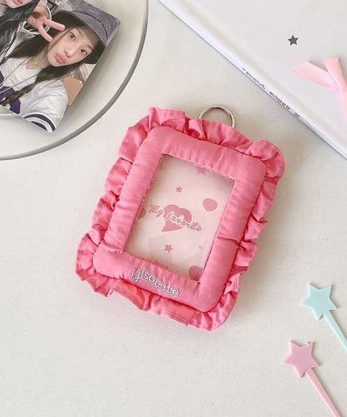 LYEON（リヨン） カードケース 推し活トレカホルダー/フリルフレーム