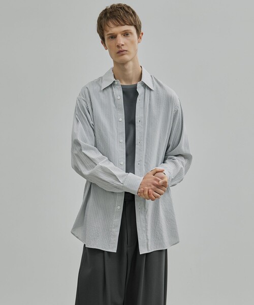 UNITED TOKYO（ユナイテッドトウキョウ） シャツ SILK CUPRA STRIPE