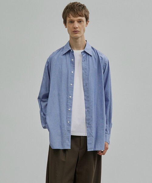 united tokyo ストライプシャツ UNITED TOKYO（ユナイテッドトウキョウ） シャツ SILK CUPRA STRIPE