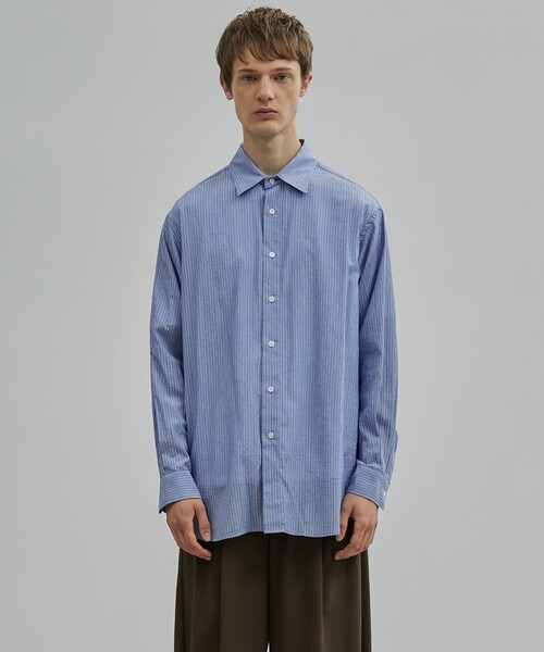 リョウ　kudos | TWISTED SHIRT | STRIPE UNITED TOKYO（ユナイテッドトウキョウ） シャツ SILK CUPRA STRIPE