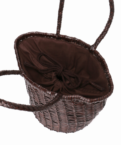 【新品未使用】カゴ風バッグ　ダークブラウン ドラゴンディフュージョン - サンタクローチェビッグダークブラウン