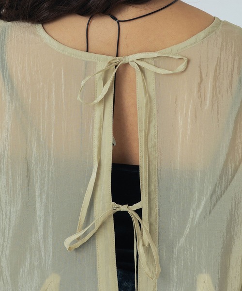 ROSE BUD（ローズバッド） ブラウス シャツ BACK RIBBON BLOUSE