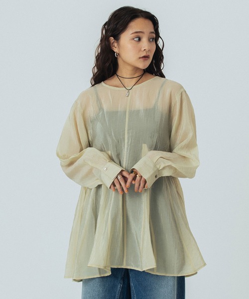 ROSE BUD（ローズバッド） ブラウス シャツ BACK RIBBON BLOUSE