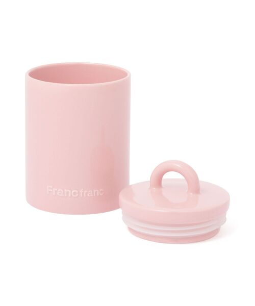 Francfranc（フランフラン） キッチン ロゴ キャニスター ピンク