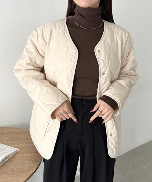 CLEA ジャケット ノーカラージャケット オーバーサイズノーカラー