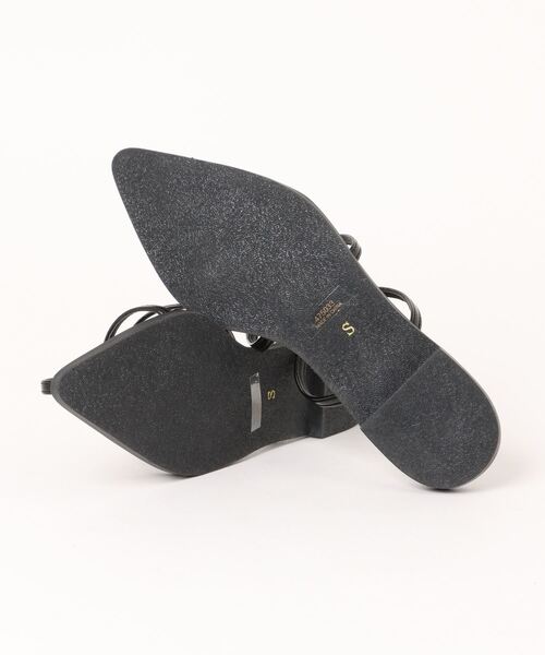 「Piedi Nudi」 フラットサンダル L ブラック レディース_画像3