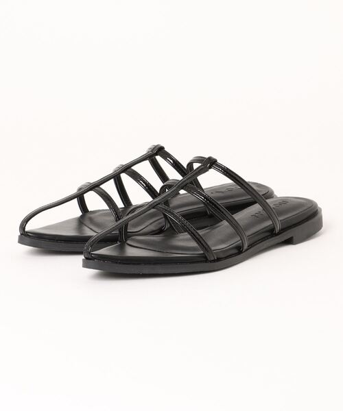 「Piedi Nudi」 フラットサンダル L ブラック レディース_画像4