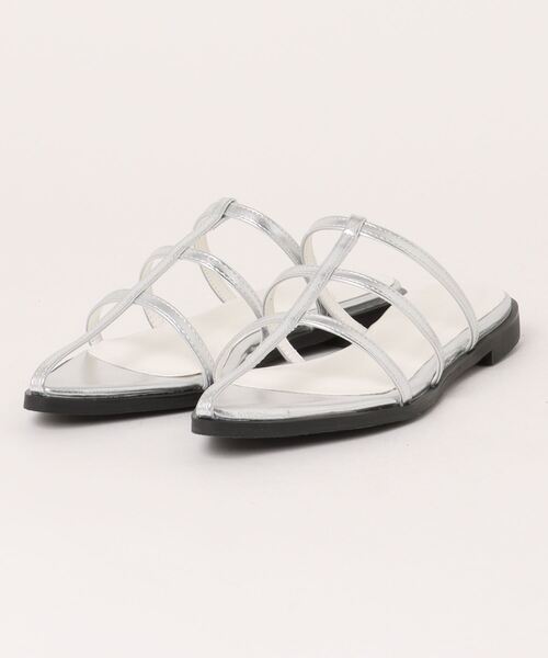 「Piedi Nudi」 フラットサンダル L ブラック レディース_画像5