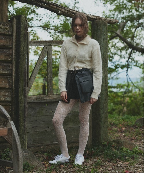 THE TOE シャギーニットショートパンツ　graybeige ad thie（アドティエ） パンツ シャギーニット ショートパンツ