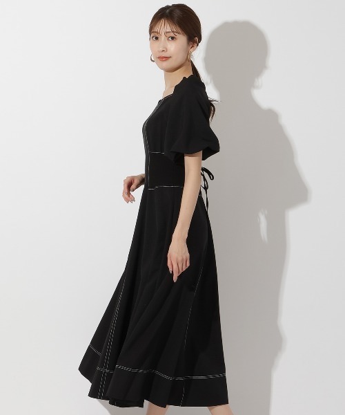 「AND COUTURE」 半袖ワンピース FREE ブラック レディース_画像6