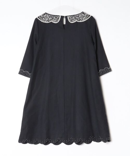 「nesessaire」 7分袖ワンピース FREE ブラック レディース_画像2