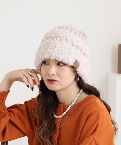 kippis（キッピス） ニット帽 ニットキャップ ファーヤーンニット帽