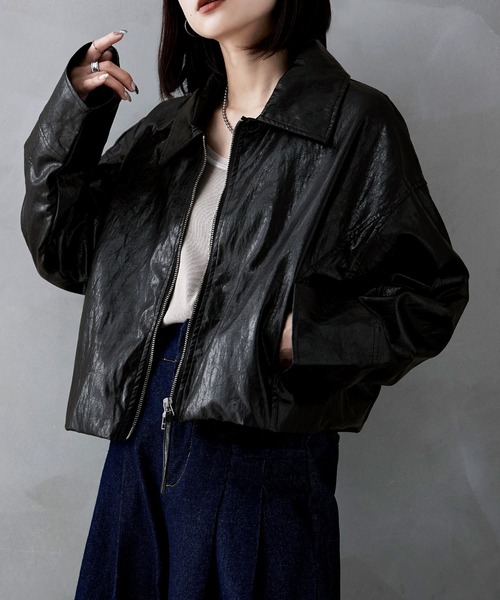 「etoll.」 ブルゾン FREE オリーブ レディース_画像2