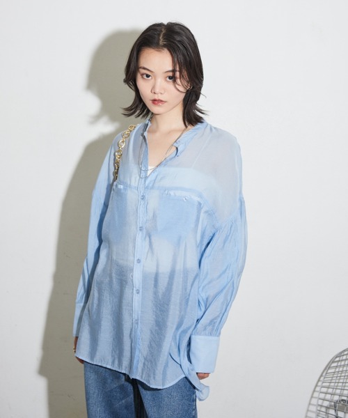 「Shelly island」 長袖ブラウス FREE ホワイト レディース_画像4