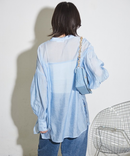 「Shelly island」 長袖ブラウス FREE ホワイト レディース_画像9