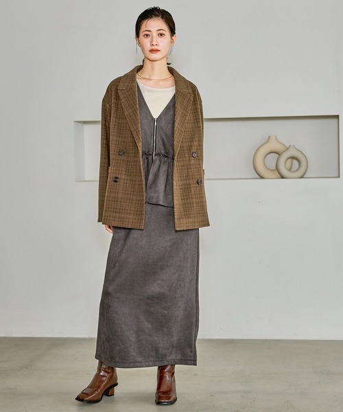 LAKOLE（ラコレ） ワンピース スエードポンチワンピース / 602339