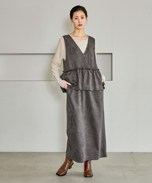 LAKOLE（ラコレ） ワンピース スエードポンチワンピース / 602339