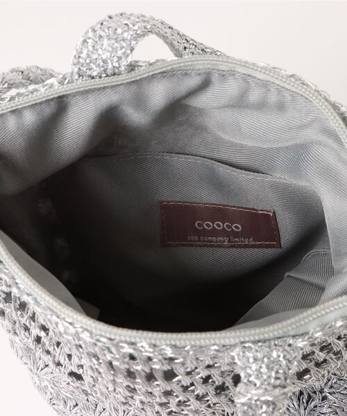 「COOCO」 かごバッグ 9 ゴールド レディース_画像4