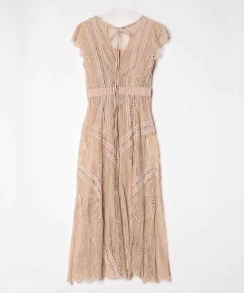 「SNIDEL」 ノースリーブワンピース 0 ベージュ レディース_画像2