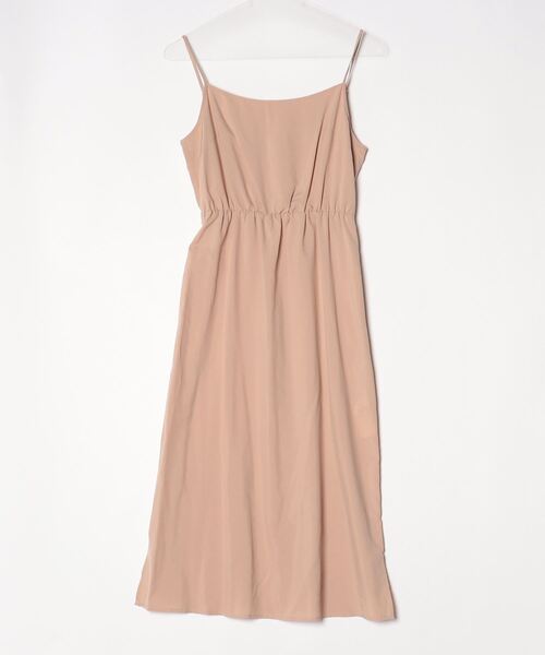 「SNIDEL」 ノースリーブワンピース 0 ベージュ レディース_画像3