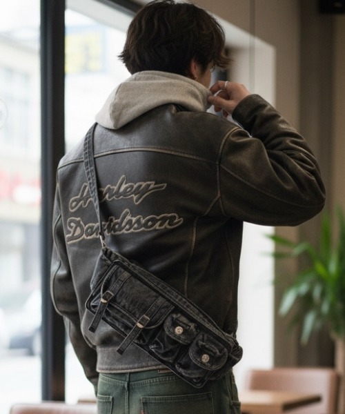 DEVICE（デバイス） ウエストポーチ デニム バンダリアポーチ ボディ