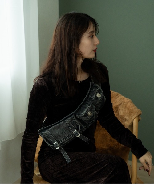 DEVICE（デバイス） ウエストポーチ デニム バンダリアポーチ ボディ