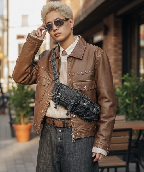 DEVICE（デバイス） ウエストポーチ デニム バンダリアポーチ ボディ