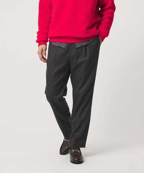 BEAUTY＆YOUTH UNITED ARROWS パンツ フラノ テーパード イージー