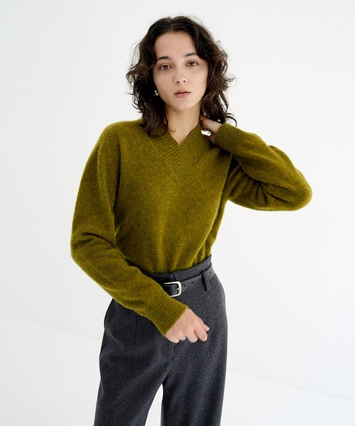 CLANE（クラネ） ニット セーター YAK V NECK KNIT TOPS レディース