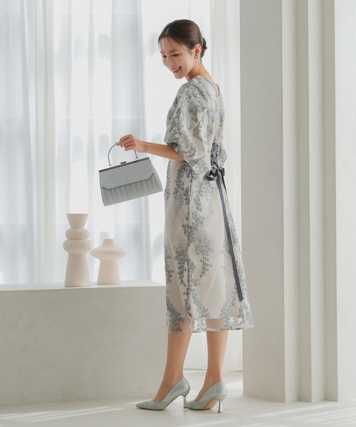 「haremode」 半袖ワンピース M カーキ レディース_画像2