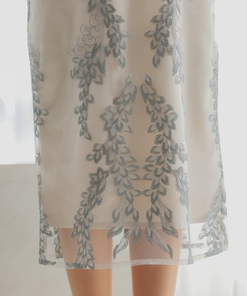 「haremode」 半袖ワンピース M カーキ レディース_画像9