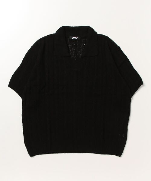 「D.TT.K」 半袖ニット FREE ブラック メンズ_画像2