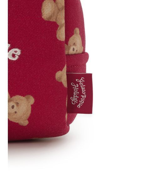 gelato pique（ジェラートピケ） ポーチ 「HOLIDAY」ベア総柄ポーチ