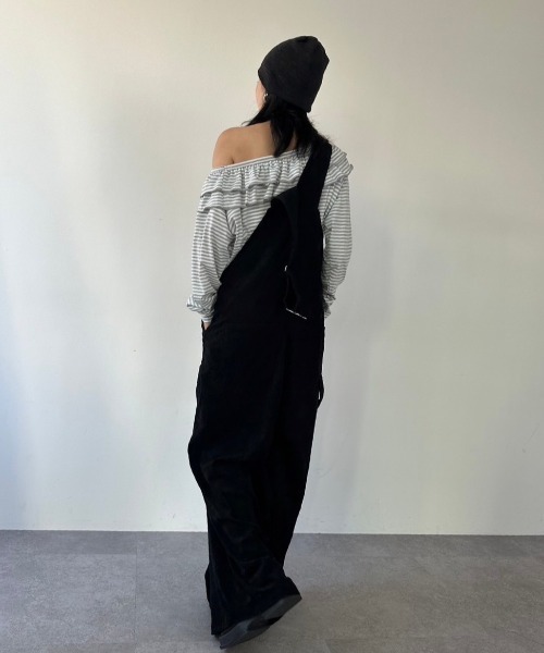 「HANNE」 オーバーオール FREE アイボリー レディース_画像5