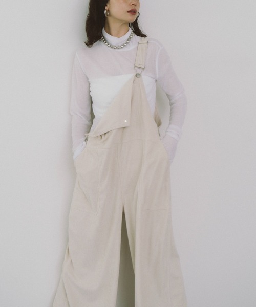「HANNE」 オーバーオール FREE アイボリー レディース_画像8