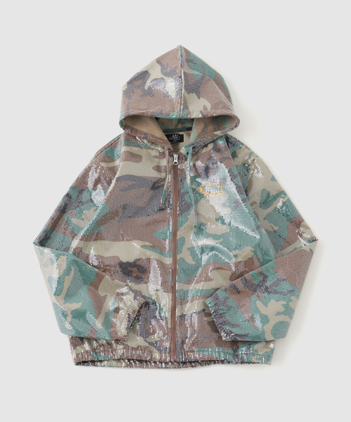 AFB（エーエフビー） ブルゾン アウター HOODED SPANGLE FLANNEL