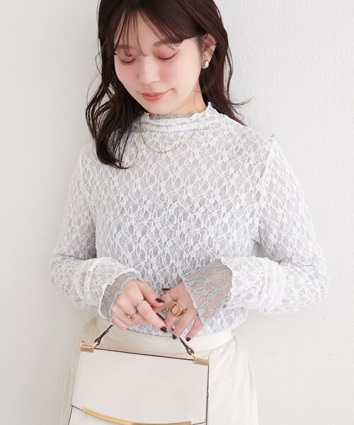natural couture tシャツ リバーシブルタートルトップス レディース
