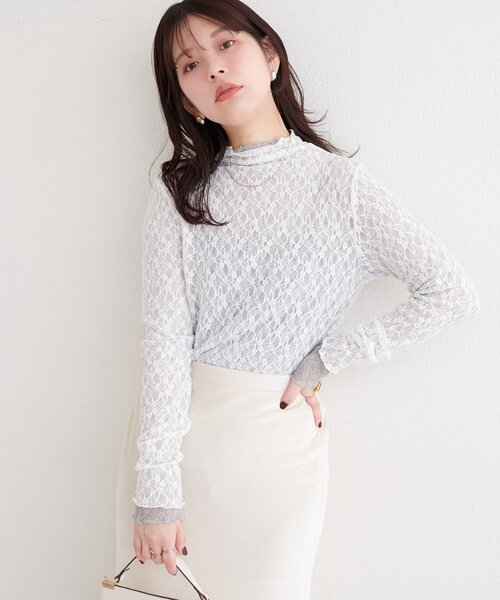 natural couture tシャツ リバーシブルタートルトップス レディース