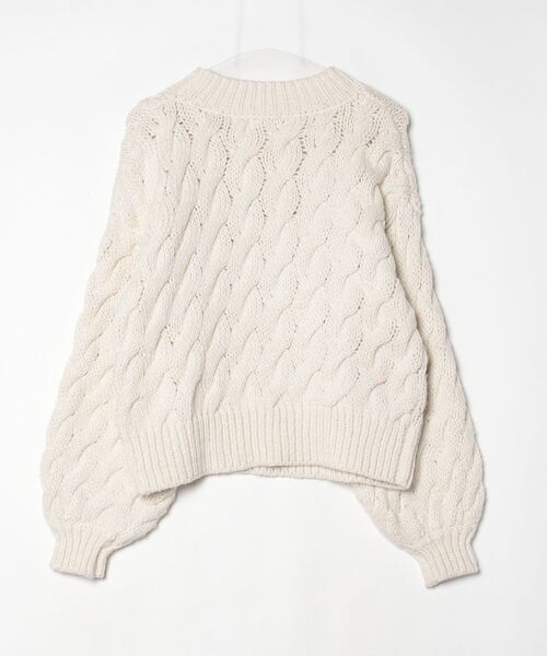 「SALON」 長袖ニット FREE ホワイト レディース_画像2