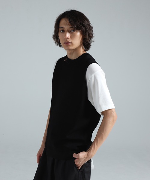 セーター ニット Y-3 GFX KNITTED VEST メンズ レディースの画像