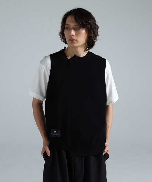 セーター ニット Y-3 GFX KNITTED VEST メンズ レディースの画像