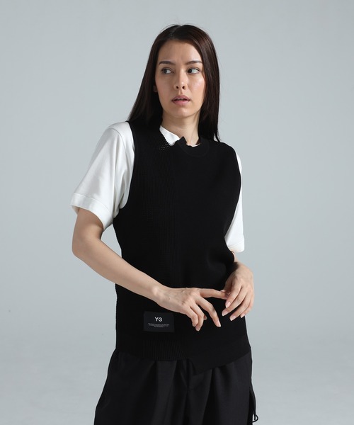 セーター ニット Y-3 GFX KNITTED VEST メンズ レディースの画像