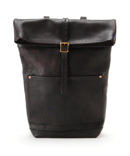 デイバック リュック VASCO/ヴァスコ/LEATHER ROLLTOP RUCKSACK/レザー ロールトップ ラックサック メンズ レディースの画像