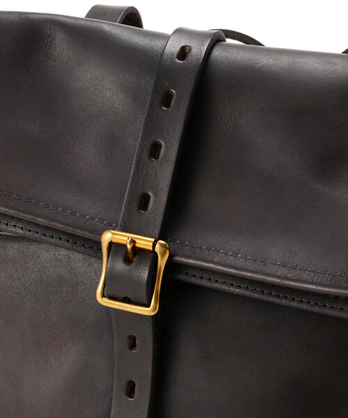 ちひれ　Schott ブラックレザーリュック・バックパック ちひれ Schott ブラックレザーリュック・バックパック Schott ショット