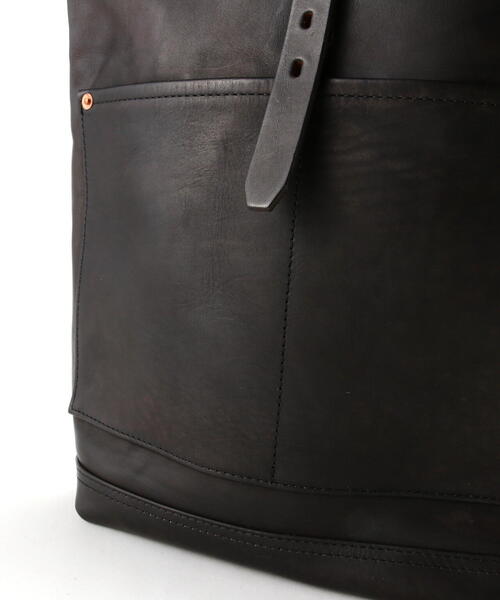デイバック リュック VASCO/ヴァスコ/LEATHER ROLLTOP RUCKSACK/レザー ロールトップ ラックサック メンズ レディースの画像