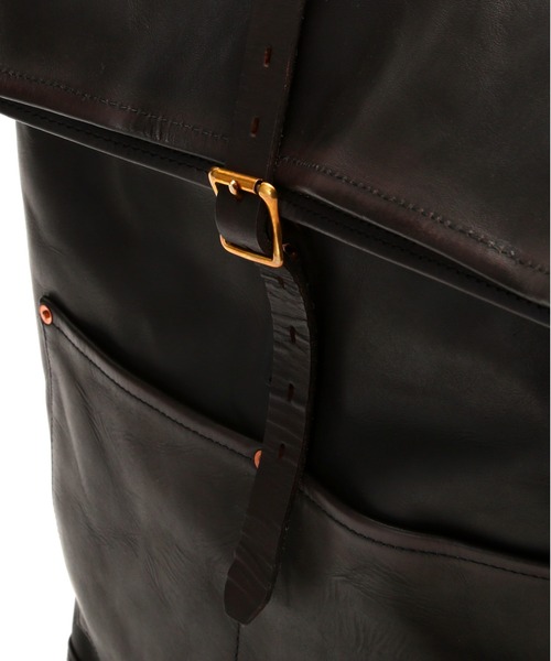 デイバック リュック VASCO/ヴァスコ/LEATHER ROLLTOP RUCKSACK/レザー ロールトップ ラックサック メンズ レディースの画像