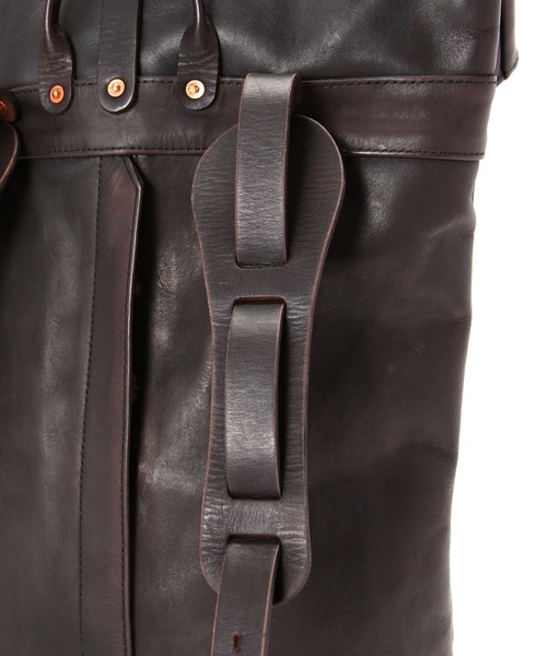 デイバック リュック VASCO/ヴァスコ/LEATHER ROLLTOP RUCKSACK/レザー ロールトップ ラックサック メンズ レディースの画像